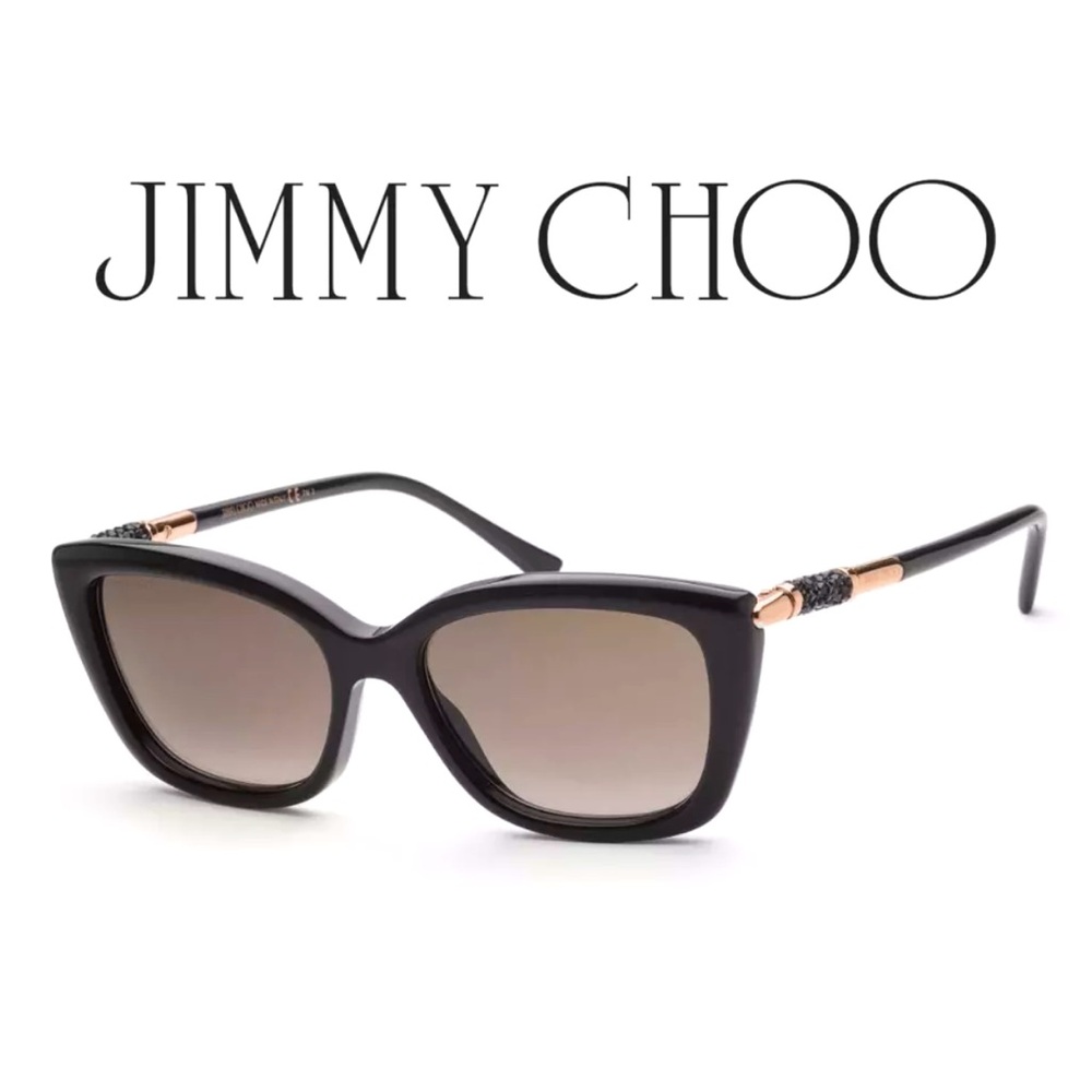 Jimmie Choo women’s Adah/s sunglasses black crystals